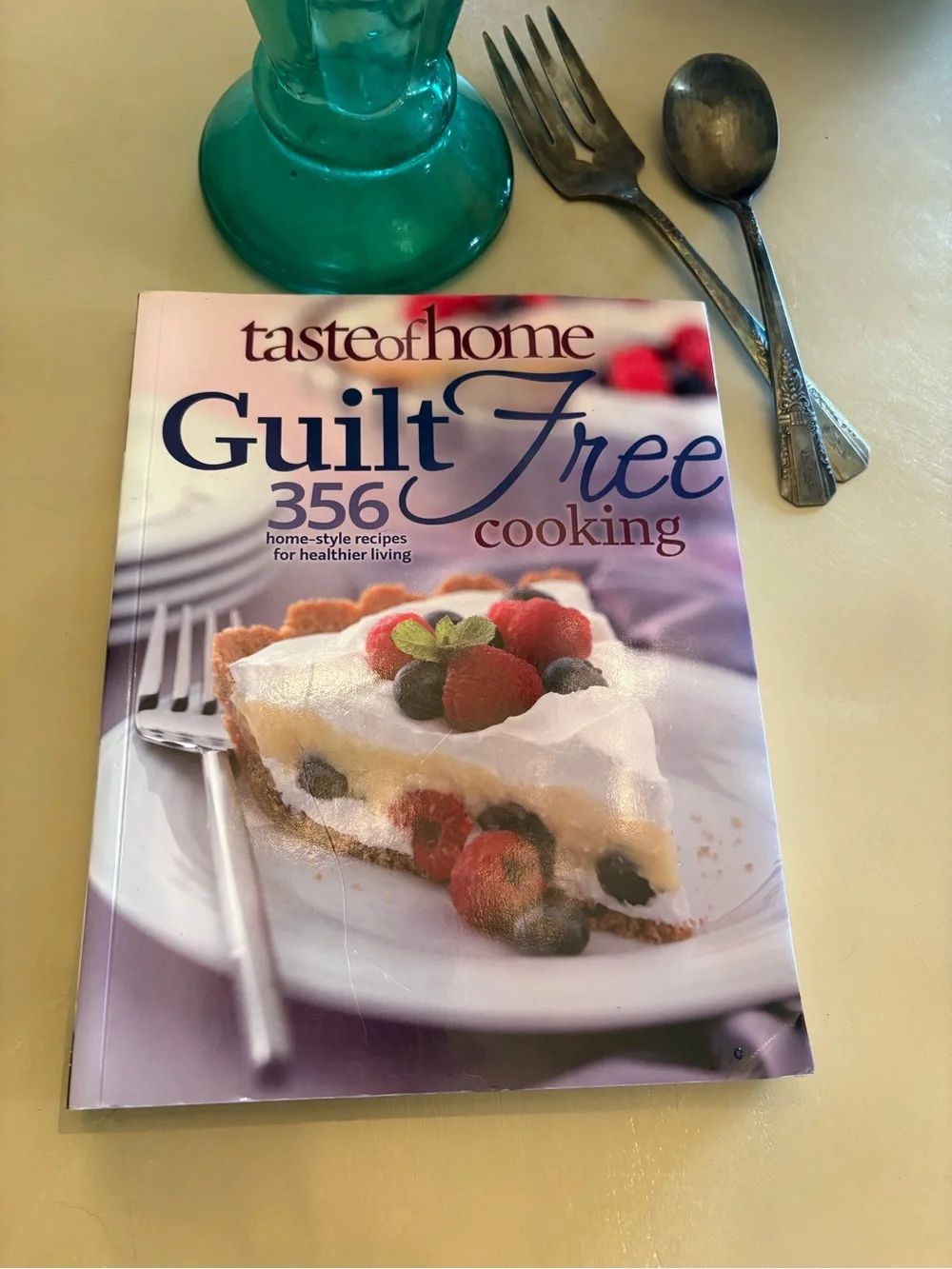 Taste of Home Guilt Free Cooking Cookbook — Purple & White Cover